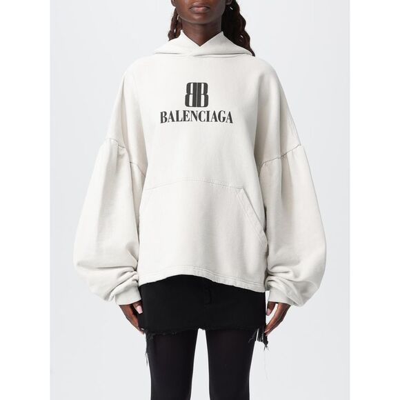 Balenciaga Sweatshirt Woman Yellow Cream